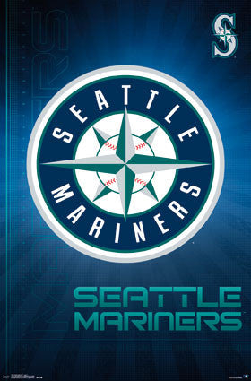 Seattle Mariners Official MLB Baseball Team Logo Poster - Trends International