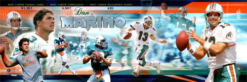 Dan Marino Miami Dolphins Career Retrospective "Photorama" Premium Poster Print - Photofile