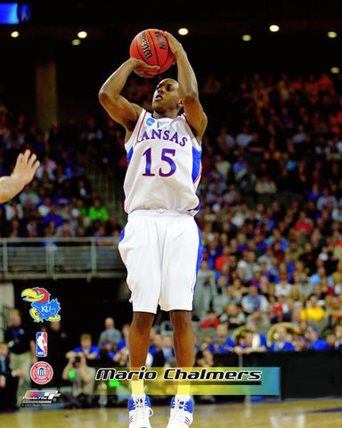 Mario Chalmers "Classic Jumper" Kansas Jayhawks Basketball Premium Poster Print - Photofile Inc.