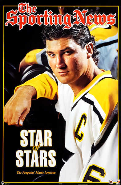 Mario Lemieux "Star of Stars" Pittsburgh Penguins Sporting News Poster - Norman James Corp. 1997
