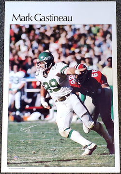 Mark Gastineau "Superstar" New York Jets Vintage Original NFL Poster - Sports Illustrated by Marketcom 1983