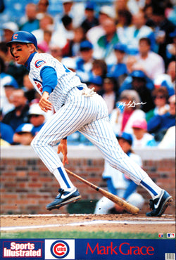 Mark Grace "Extra Bases" Chicago Cubs MLB Action Poster - Marketcom Sports Illustrated 1991