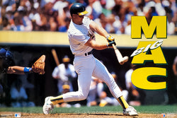 Mark McGwire "Big Mac" Oakland A's MLB Baseball Action Poster - Costacos Brothers 1991