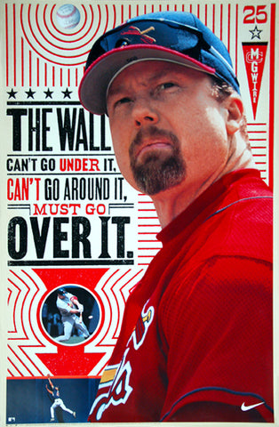 Mark McGwire "The Wall" St. Louis Cardinals MLB Baseball Poster - Nike Inc. 2000