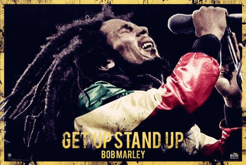 Bob Marley "Get Up Stand Up" Reggae Music Superstar Poster - GB Eye
