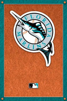 Florida Marlins Official Logo Poster - Costacos Sports – Sports