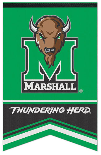 Marshall University Thundering Herd NCAA Team Premium Felt Banner - Wincraft Inc.