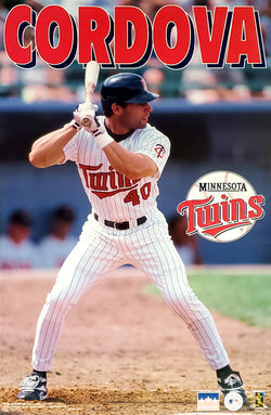 Marty Cordova "Action" Minnesota Twins MLB Baseball Action Poster - Starline 1997