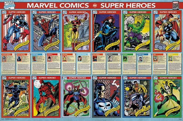 Marvel Comics 12 Classic Super Hero Characters Official