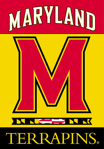 University of Maryland Terrapins Official 28x40 NCAA Premium Team Banner - BSI Products