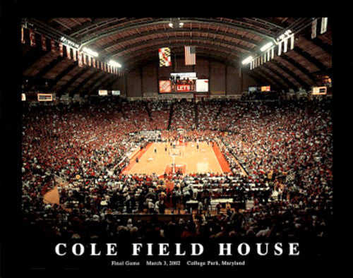 Maryland Basketball Cole Field House Final Game Poster (2002) - Aerial Views Inc.