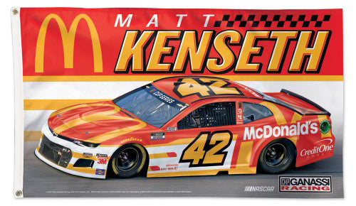 Matt Kenseth NASCAR McDonald's #42 Huge 3' x 5' Deluxe FLAG - Wincraft 2020