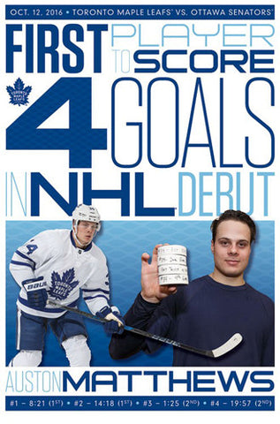 Toronto Maple Leafs 4-Poster Superstars Combo Set (Matthews