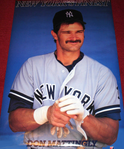 Don Mattingly "New York's Finest" Vintage Yankees Poster - Costacos Brothers 1990