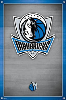 Dallas Mavericks Official NBA Basketball Team Logo Poster - Costacos Sports