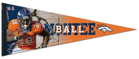 Montee Ball "Signature Series" Denver Broncos Premium Felt Collector's Pennant - Wincraft