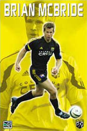 Brian McBride "Superstar" Columbus Crew MLS Soccer Action Poster - S.E. 2003