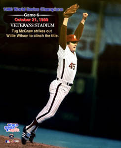 1981 Topps 1980 World Series - Tug McGraw Philadelphia Phillies #404
