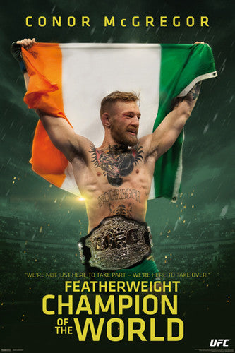 Conor McGregor UFC Champion of the World Commemorative Poster - Pyramid 2016