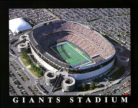 New York Giants Giants Stadium "Giants Gameday" Premium Poster - Aerial Views Inc.