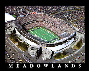 Meadowlands Stadium New York Jets Gameday Aerial Panoramic Poster - Aerial Views Inc.
