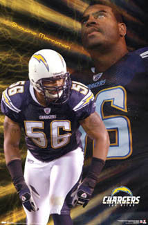 Shawne Merriman "Big 56" San Diego Chargers Poster - Costacos 2007
