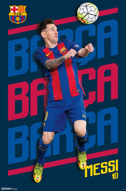 Lionel Messi "Barca Barca Barca" FC Barcelona Official Poster - Trends 2017