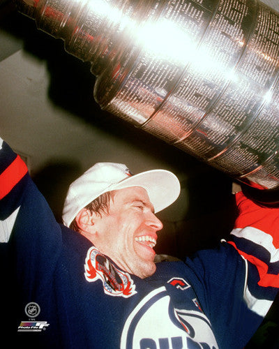 Mark Messier "Cup Classic" (1990) Edmonton Oilers Premium Poster Print - Photofile Inc.