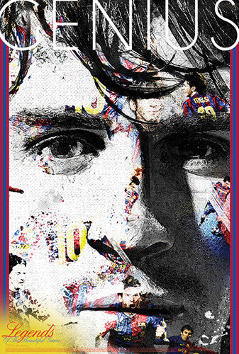 Lionel Messi "Genius" FC Barcelona Legends Series Soccer Superstar Poster - Starz (#48)