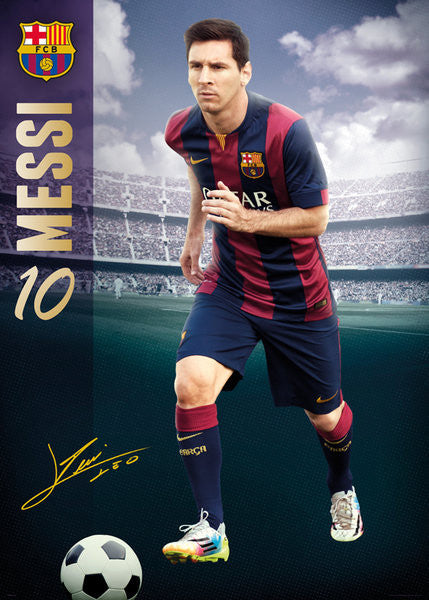 MURAL-SIZED Lionel Messi "The Man" FC Barcelona La Liga Soccer Poster - GB Eye (UK)