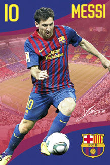 Lionel Messi "Signature Series" FC Barcelona 2011/12 Poster - GB Eye