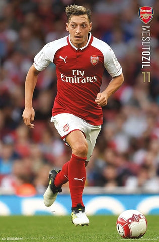 Mesut Ozil "Superstar" Arsenal FC Official EPL Football Soccer Action Poster - Trends International