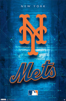New York Mets Official MLB Team Logo Poster - Costacos Sports