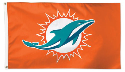 Miami Dolphins Official NFL Football 3'x5' Deluxe-Edition Flag - Wincraft  Inc. – Sports Poster Warehouse