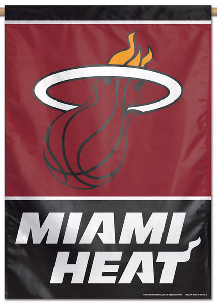 Miami Heat Official NBA Basketball Premium 28x40 Team Logo Wall Banner - Wincraft Inc.