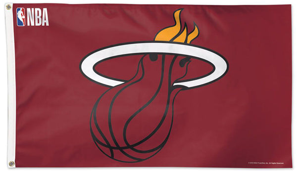 Miami Heat NBA Basketball Official 3'x5' Deluxe-Edition Team Flag - Wincraft Inc.