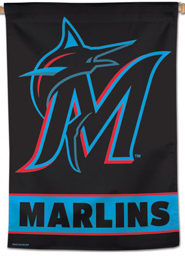 Miami Marlins Official MLB Baseball Team Logo Premium 28x40 Wall Banner - Wincraft Inc.