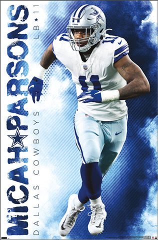 Micah Parsons "Prowler" Dallas Cowboys Linebacker NFL Action Poster - Costacos Sports 2022