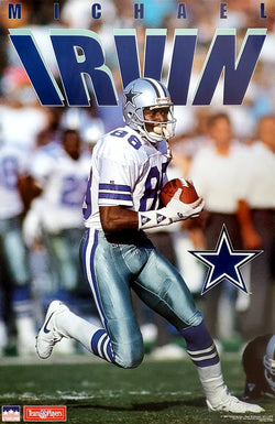 Michael Irvin "Completion" Vintage Dallas Cowboys Poster (1993) - Starline