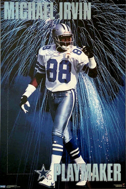 Michael Irvin "Playmaker" Dallas Cowboys NFL Action Poster - Costacos Brothers 1994