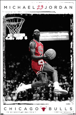 Michael Jordan Work of Art Chicago Bulls NBA Basketball Action Poste –  Sports Poster Warehouse