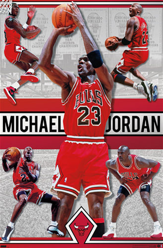 Michael Jordan Game Night Chicago Bulls NBA Basketball Poster - Cost –  Sports Poster Warehouse
