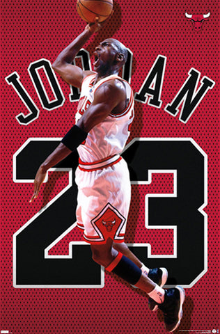 Michael Jordan "23 Soaring Slam" Chicago Bulls Commemorative NBA Poster - Costacos Sports 2022