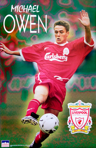Michael Owen "Superstar" Liverpool FC Poster - Starline 1998