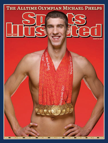 Michael Phelps "8 Gold!" Sports Illustrated Cover Commemorative Poster (2008)