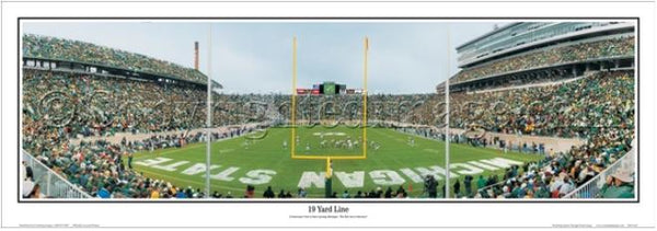 Michigan State Spartans "19 Yard Line" Spartan Stadium Panoramic Poster - Everlasting Images
