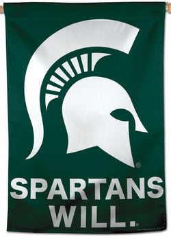 Michigan State Spartans "Will" Official NCAA Team Logo Premium 28x40 Wall Banner - Wincraft Inc.