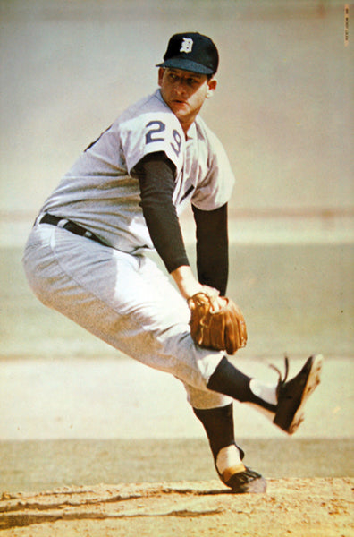 Mickey Lolich "Ace" Detroit Tigers MLB Baseball Action Poster - Major League Posters 1970