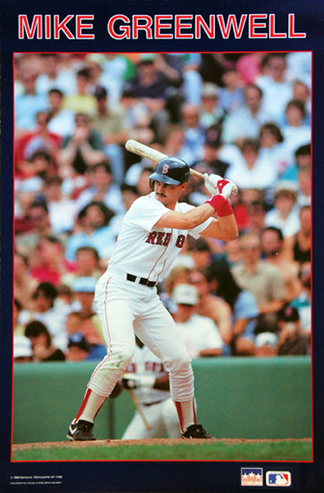 Mike Greenwell Classic Boston Red Sox MLB Action Poster - Starline Inc. 1988