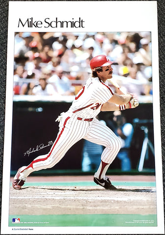 Mike Schmidt "Superstar" Philadelphia Phillies Vintage Original Poster - Sports Illustrated by Marketcom 1980